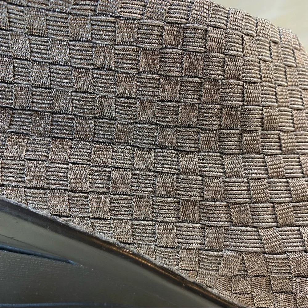 Bernie Mev Woven Slip-On Wedge Shoes - Picture 15 of 16